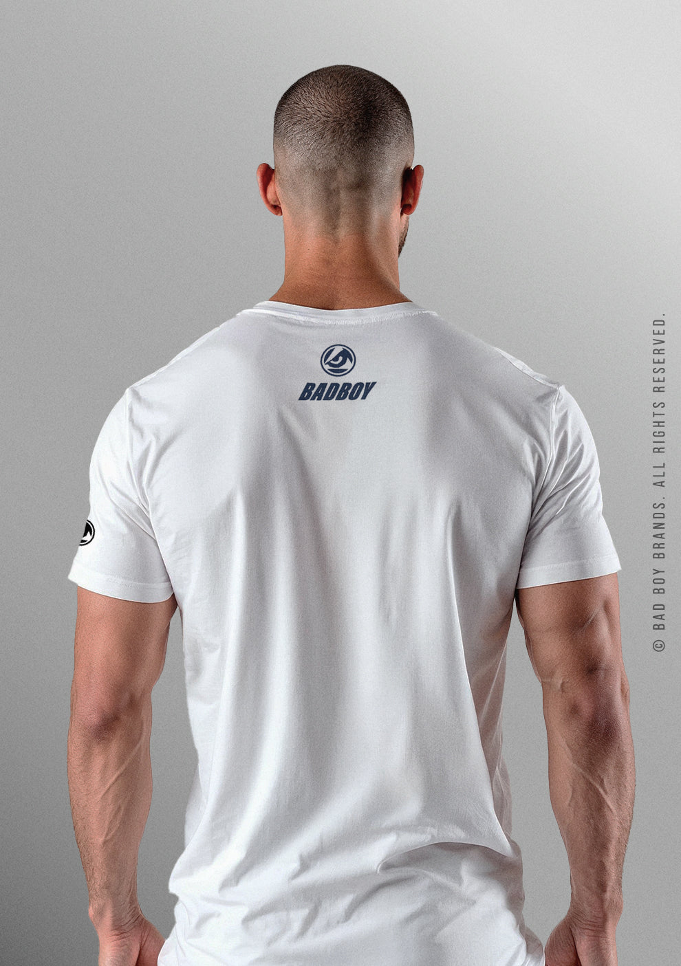 Camiseta Bad Boy Logo Sanded Steel