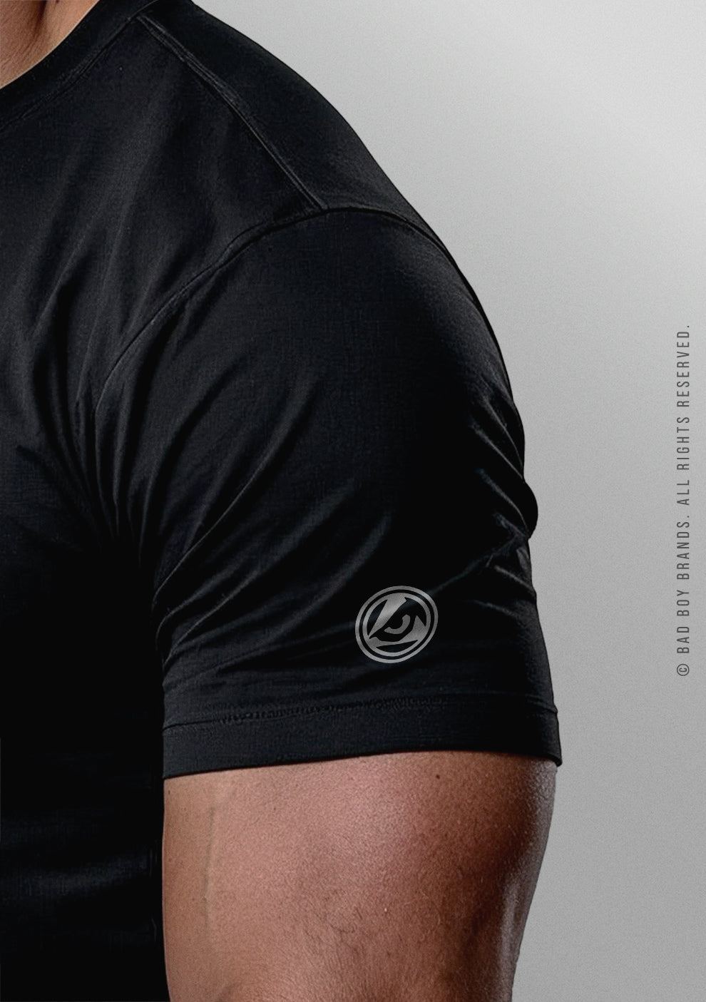 Camiseta Bad Boy Logo Sanded Steel