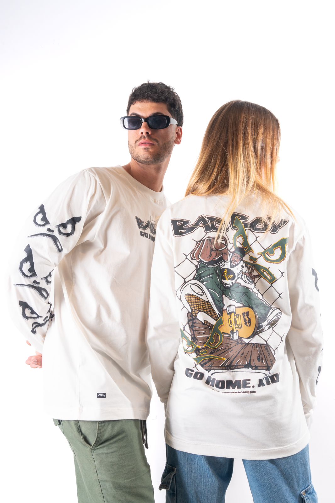 Camisa Street Manga Longa Bad Boy - Go home. Kid!