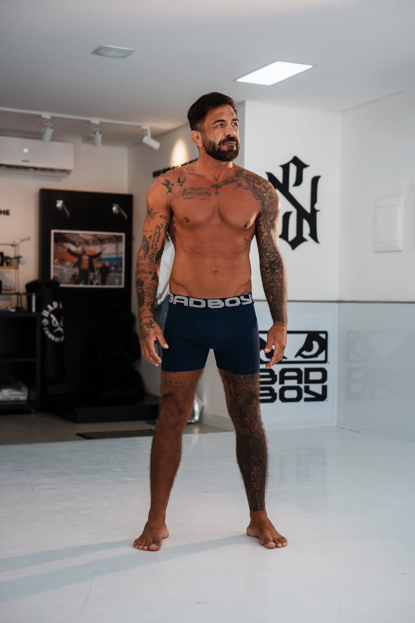 Kit com 3 Cuecas Boxer Bad Boy Essencial NAVY Under Gear