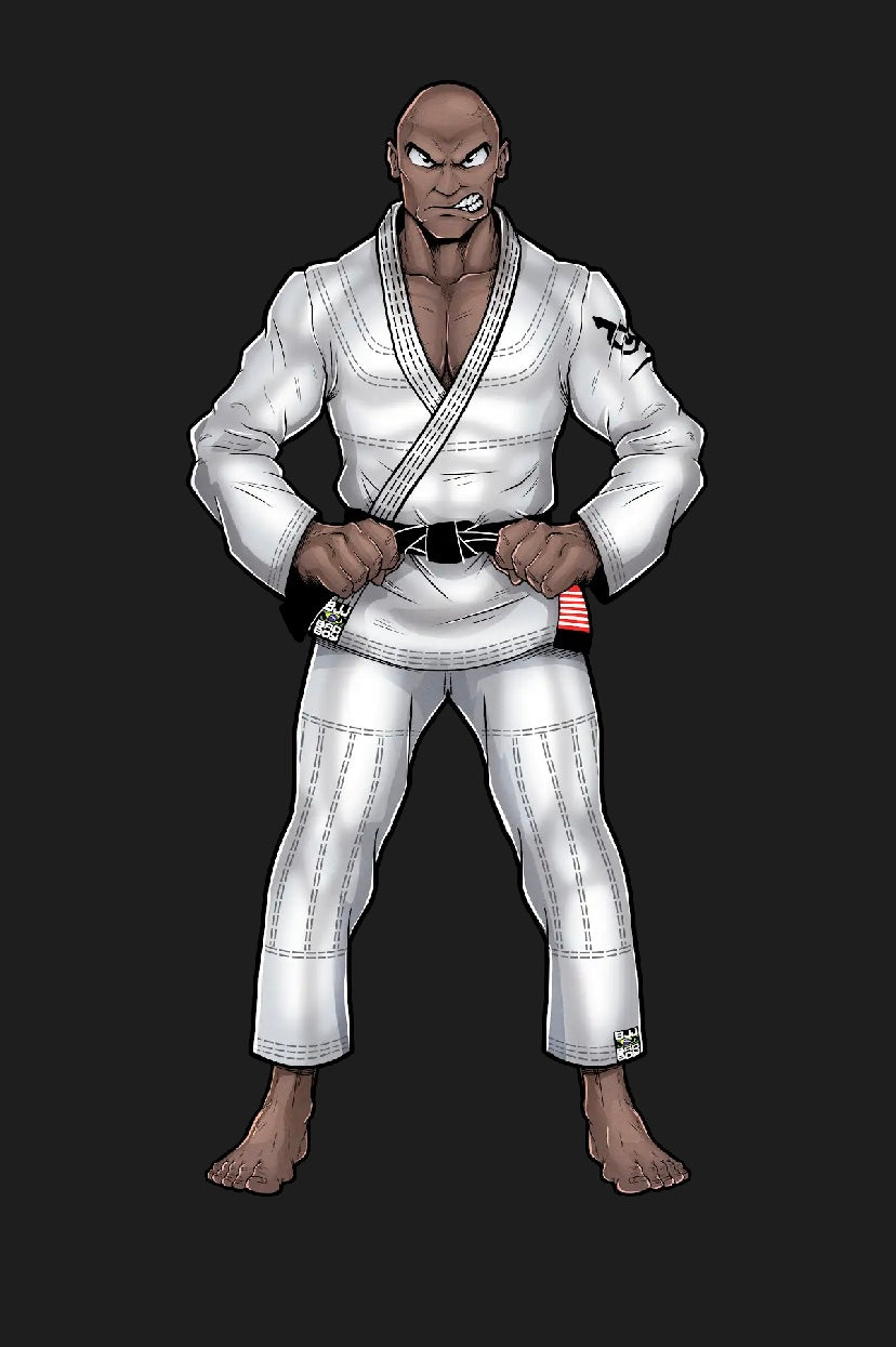 Edição Limitada Kimono Bad Boy 'El Face' Branco