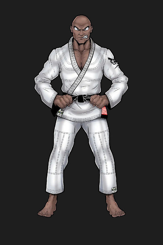 Edição Limitada Kimono Bad Boy 'El Face' Branco