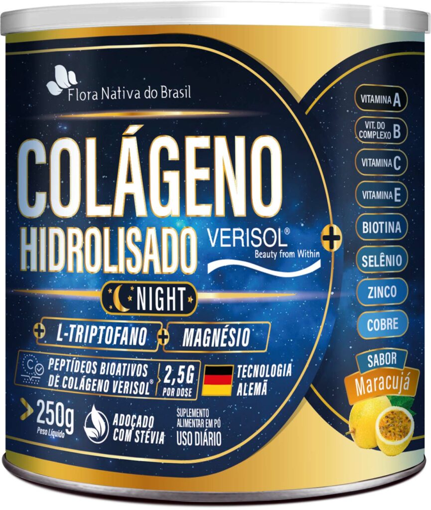 Colágeno Verisol Night Com Triptofano 250g Sabor Maracujá
