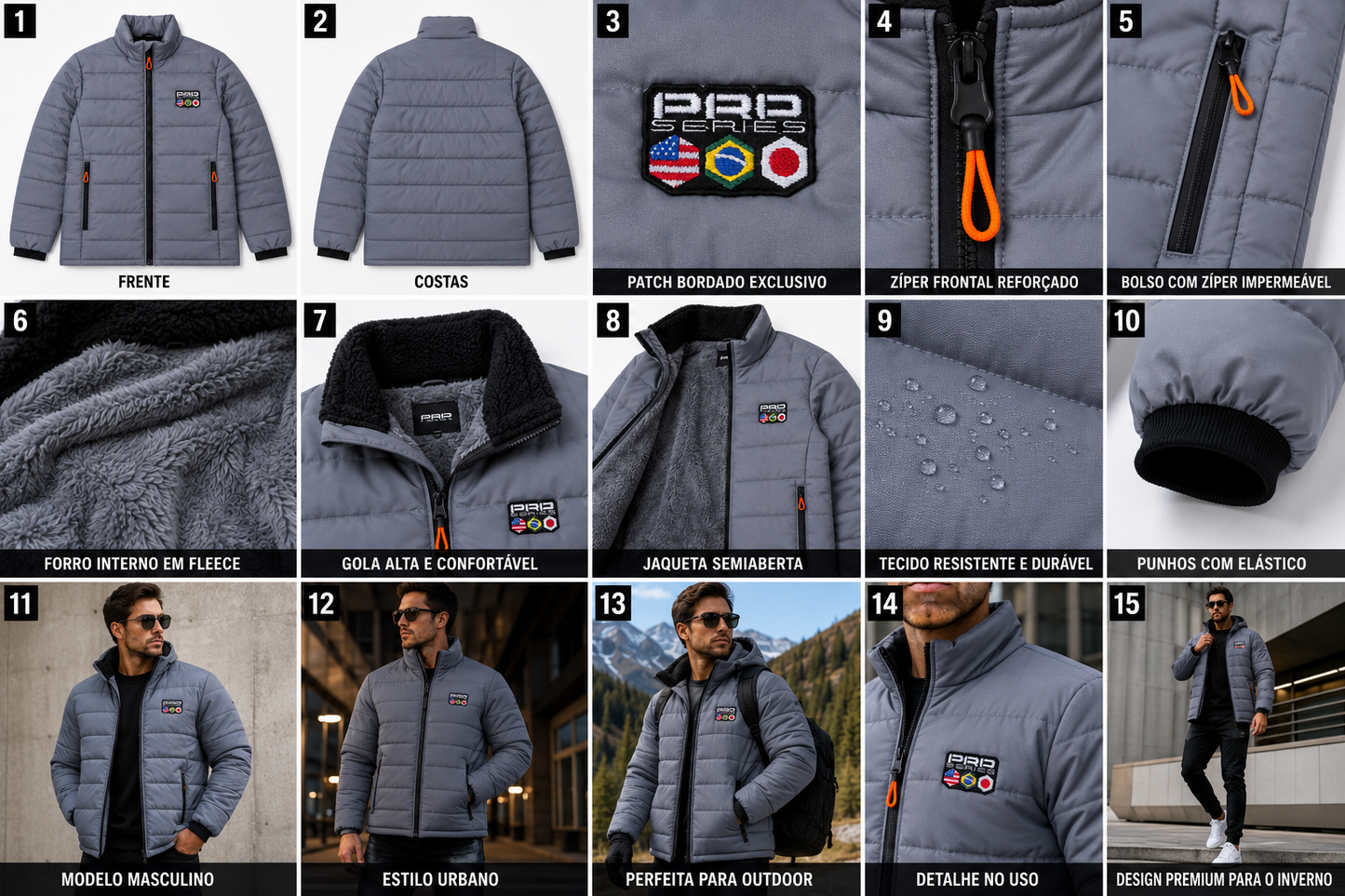 Jaqueta Bad Boy Pro Séries Puffer