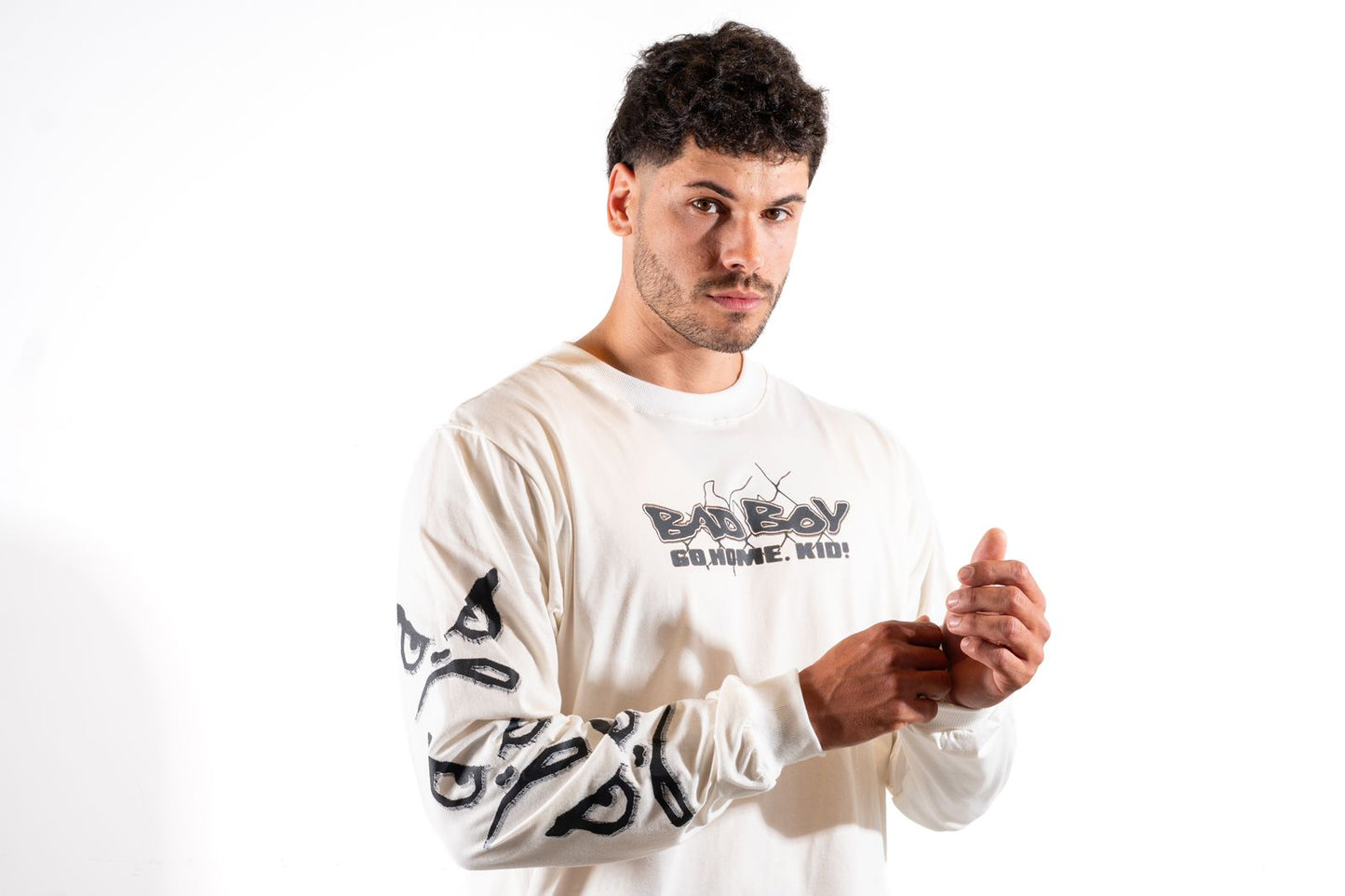 Camisa Street Manga Longa Bad Boy - Go home. Kid!