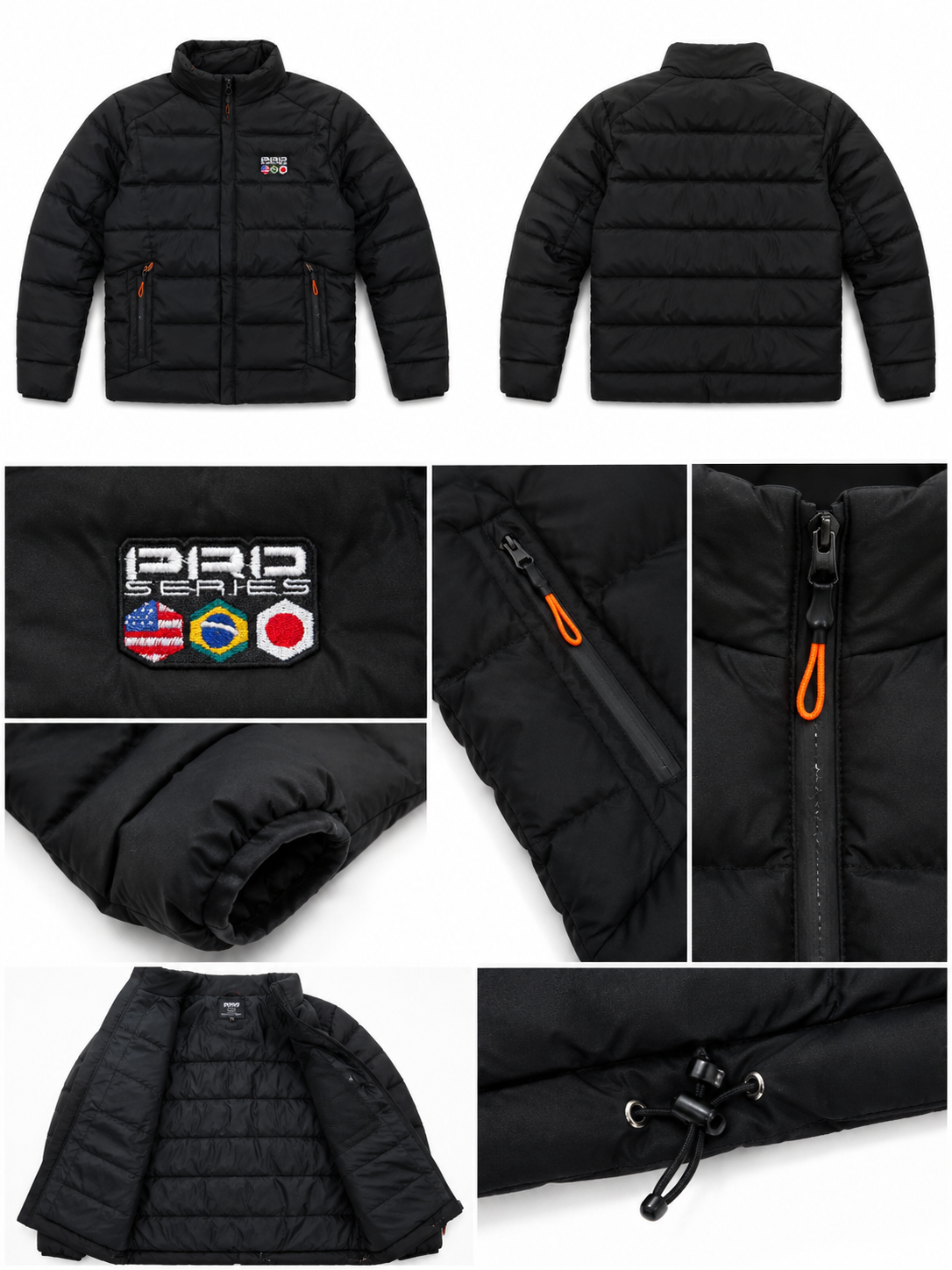 Jaqueta Bad Boy Pro Séries Puffer Black