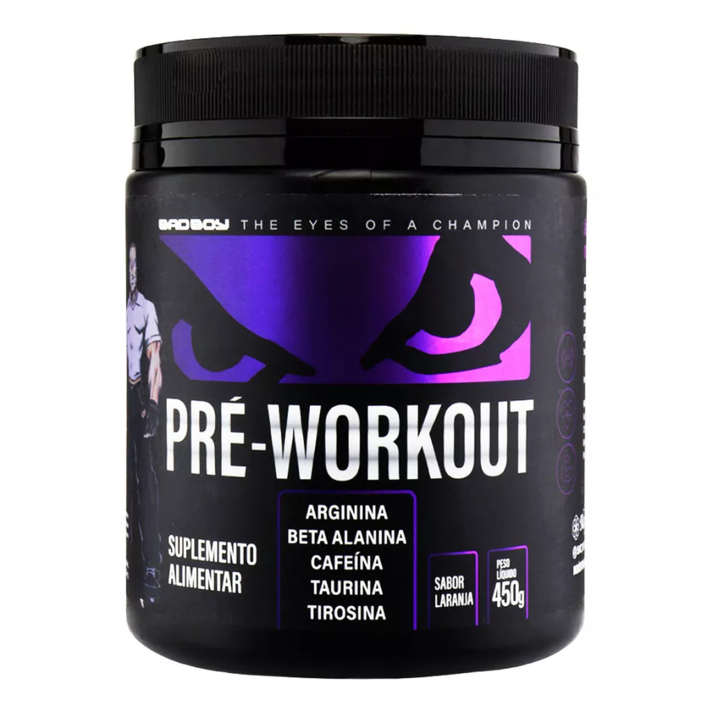 Pré Treino Sabor Laranja Bad Boy 450g