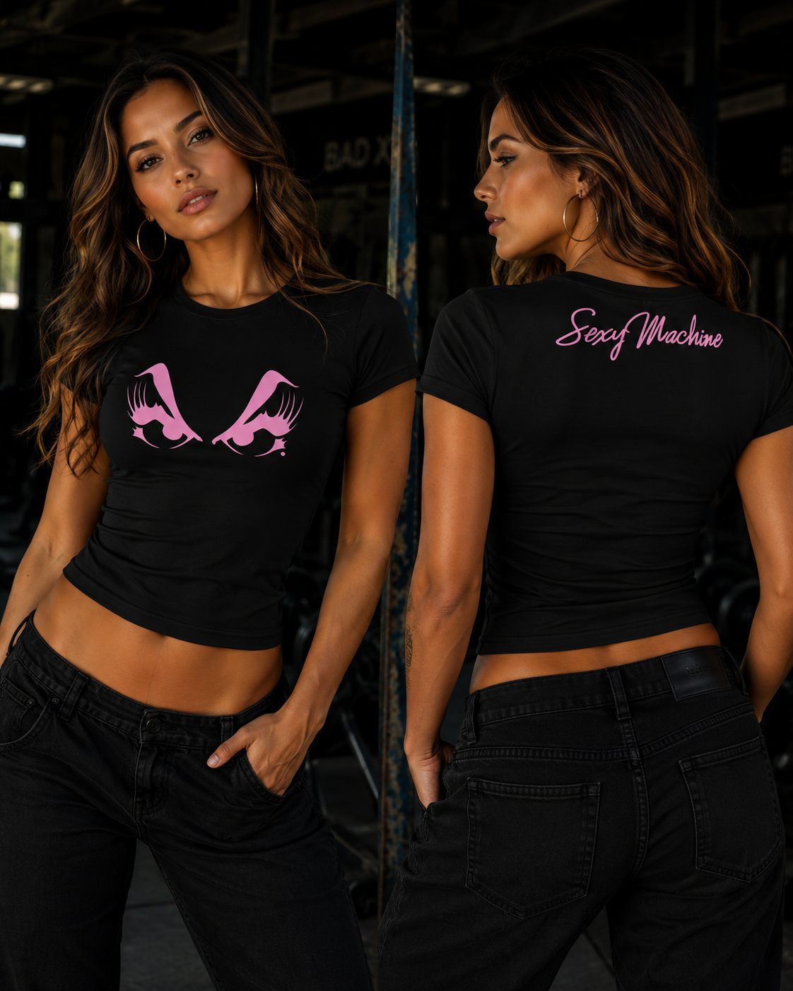 Baby Tee Sexy Machine Nostalgic