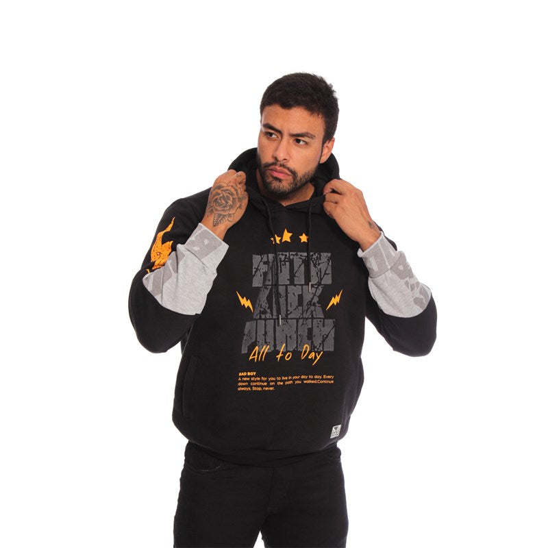 Moletom Bad Boy Nunca Pare Preto