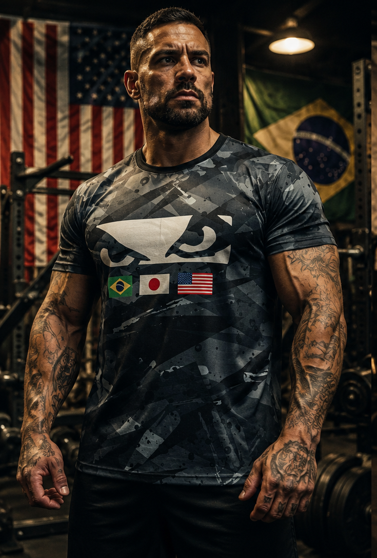 Camiseta Sport Dry Fit Bad Boy Flags