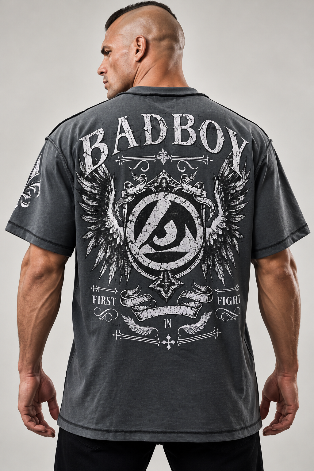 Camiseta Bad Boy Shield Dupla Face
