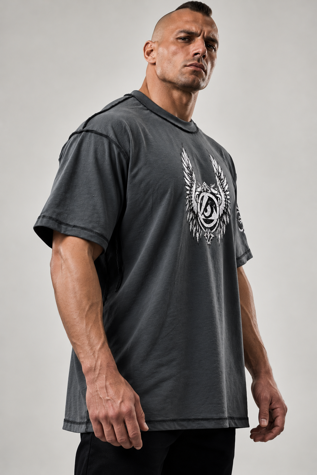Camiseta Bad Boy Shield Dupla Face