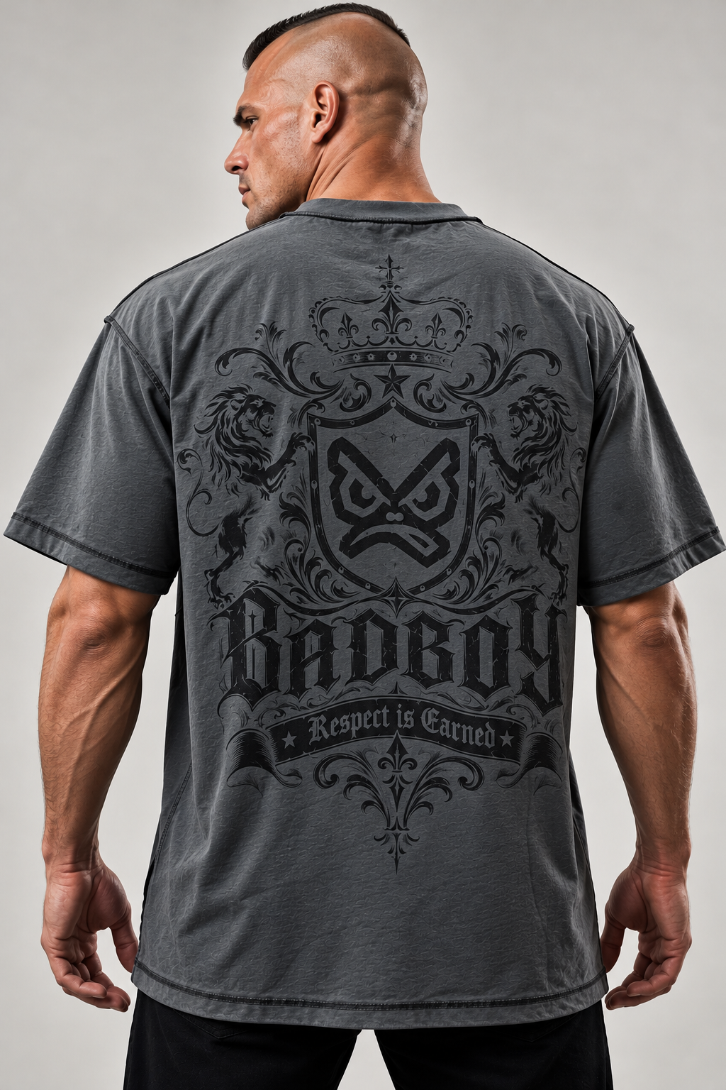 Camiseta Bad Boy Shield Dupla Face