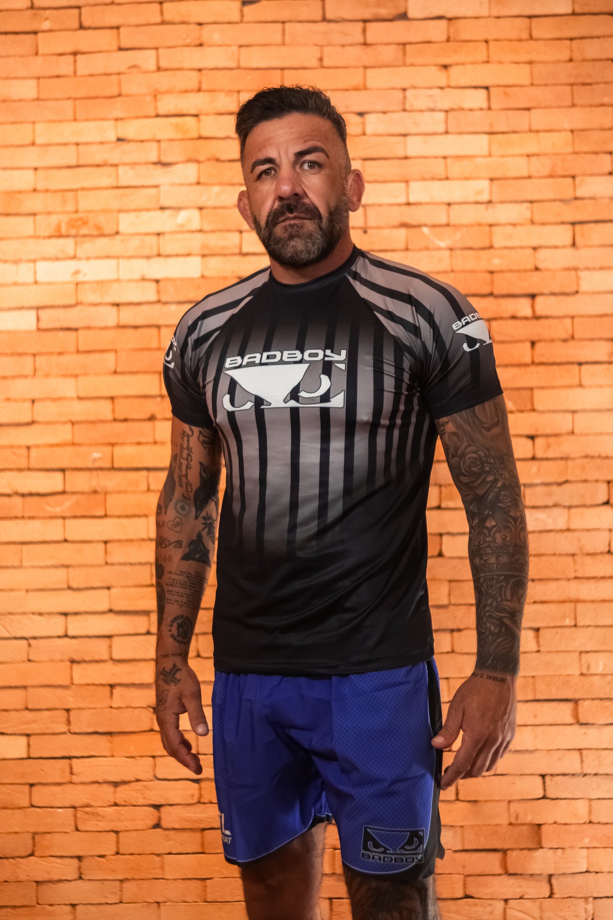 Camiseta Sport UV Bad Boy Silver Stripes
