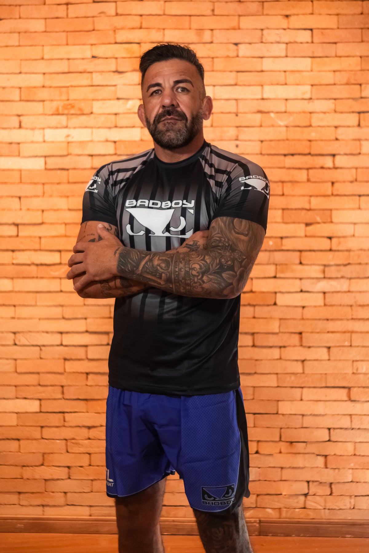 Camiseta Sport UV Bad Boy Silver Stripes