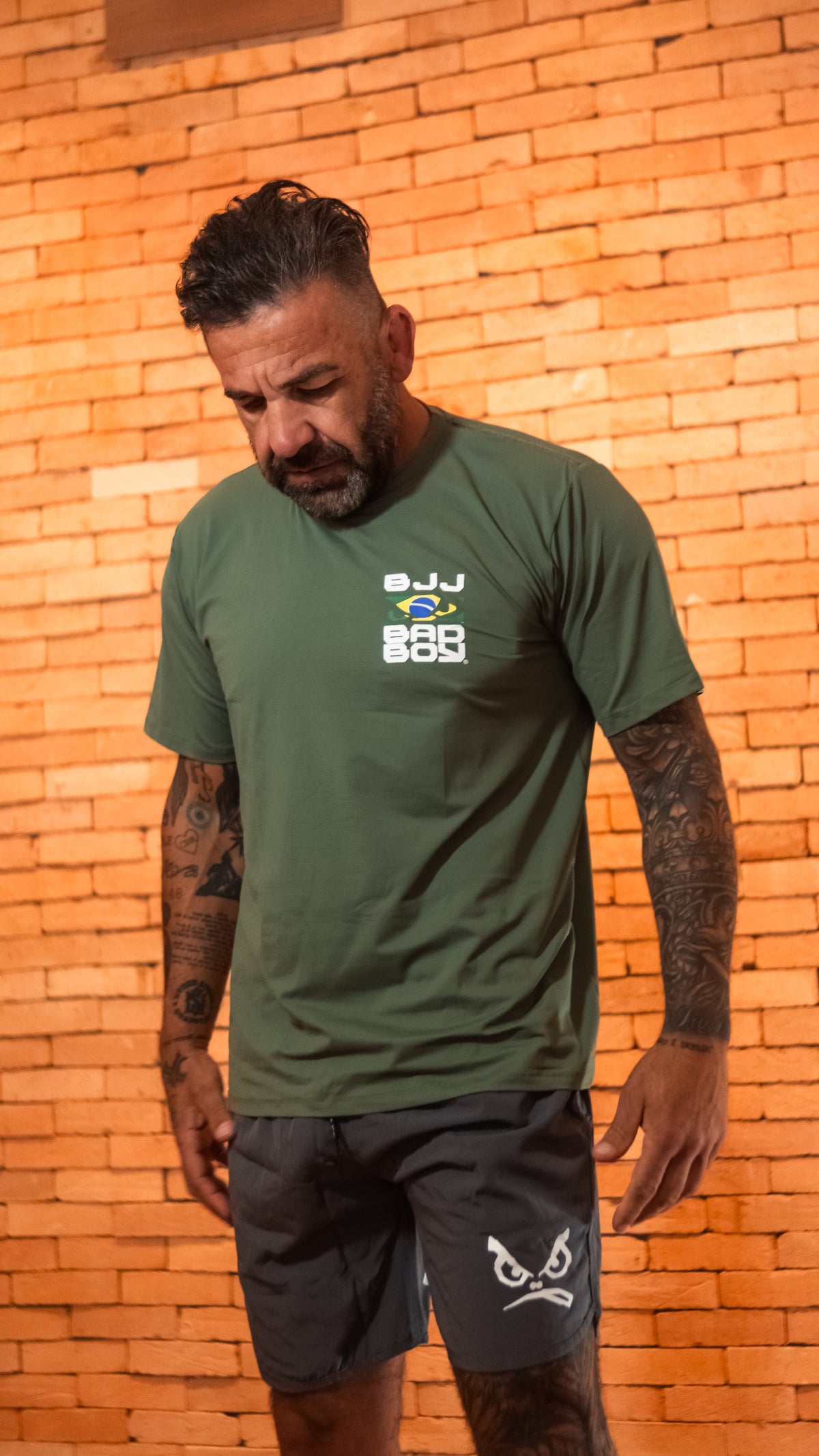 Camiseta Sport Dry Fit Bad Boy El Face Olive