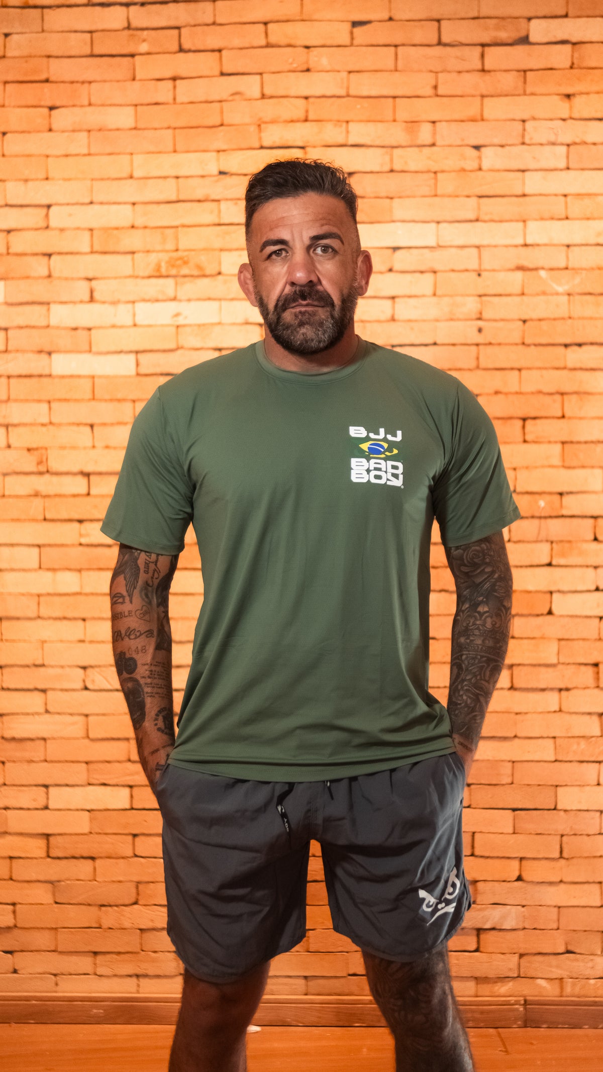 Camiseta Sport Dry Fit Bad Boy El Face Olive