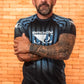 Camiseta Sport UV Bad Boy Petrol Blue Stripes