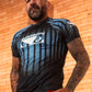 Camiseta Sport UV Bad Boy Petrol Blue Stripes