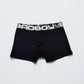 Kit com 3 Cuecas Boxer Bad Boy Under Gear Black Series