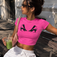 Baby Tee Sexy Machine Nostalgic Pink