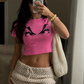Baby Tee Sexy Machine Nostalgic Pink