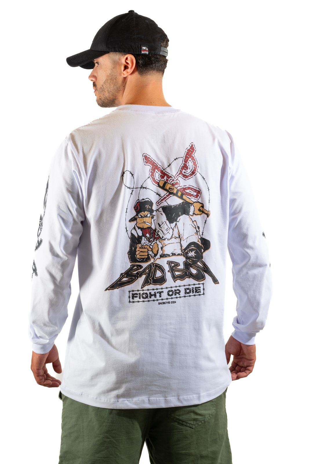 Camiseta Street Manga Longa Bad Boy - Fight or Die