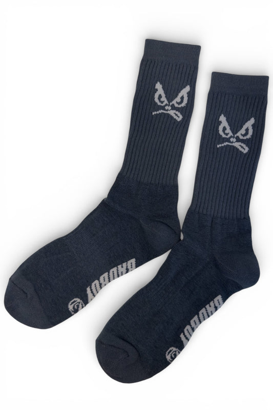 Meia Bad Boy Cano Alto El Face Cinza