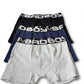 Kit com 3 Cuecas Boxer Bad Boy Essencial Colours Under Gear