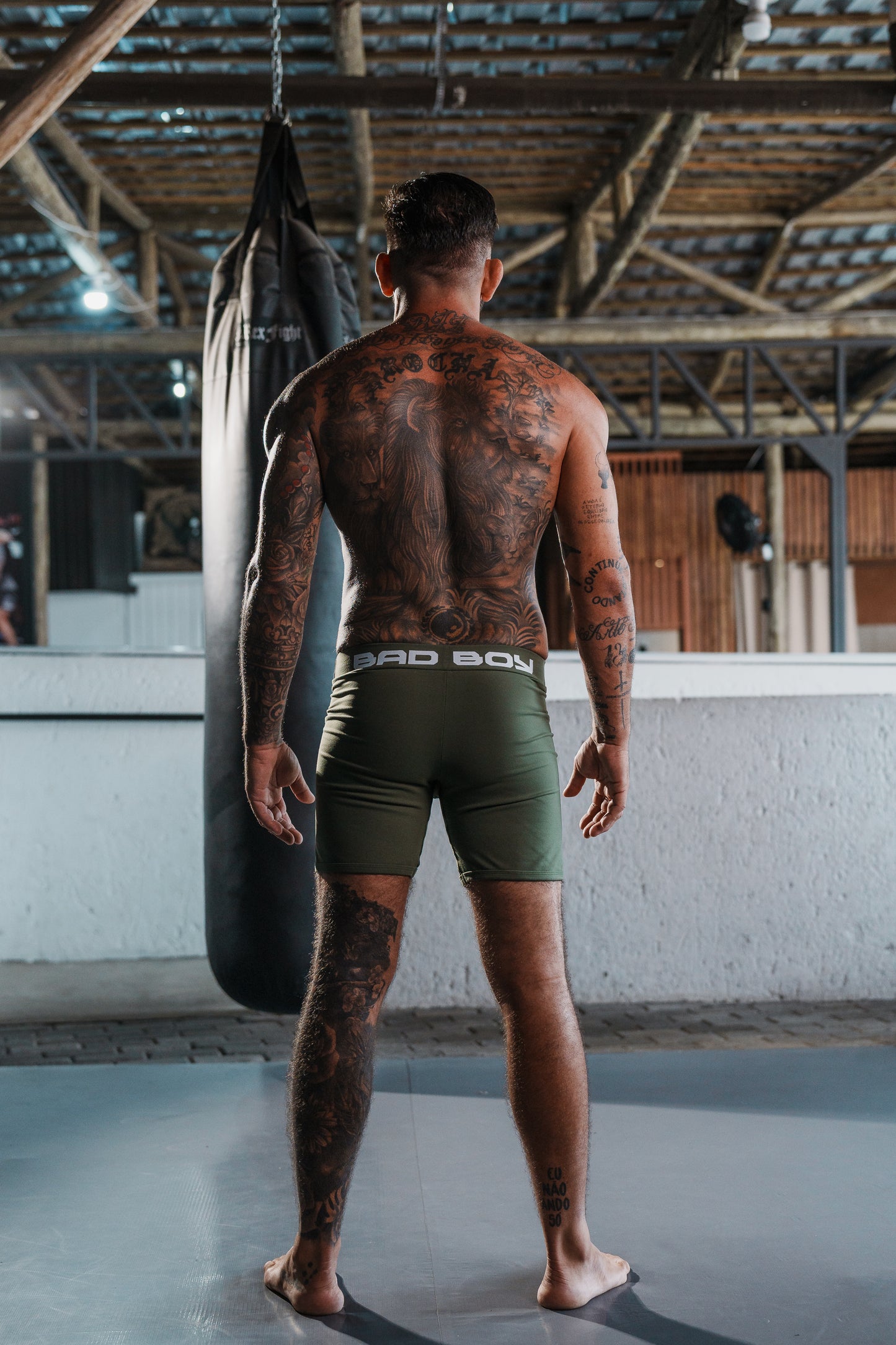 Edição limitada Sungão Vale Tudo Shorts Verde Militar