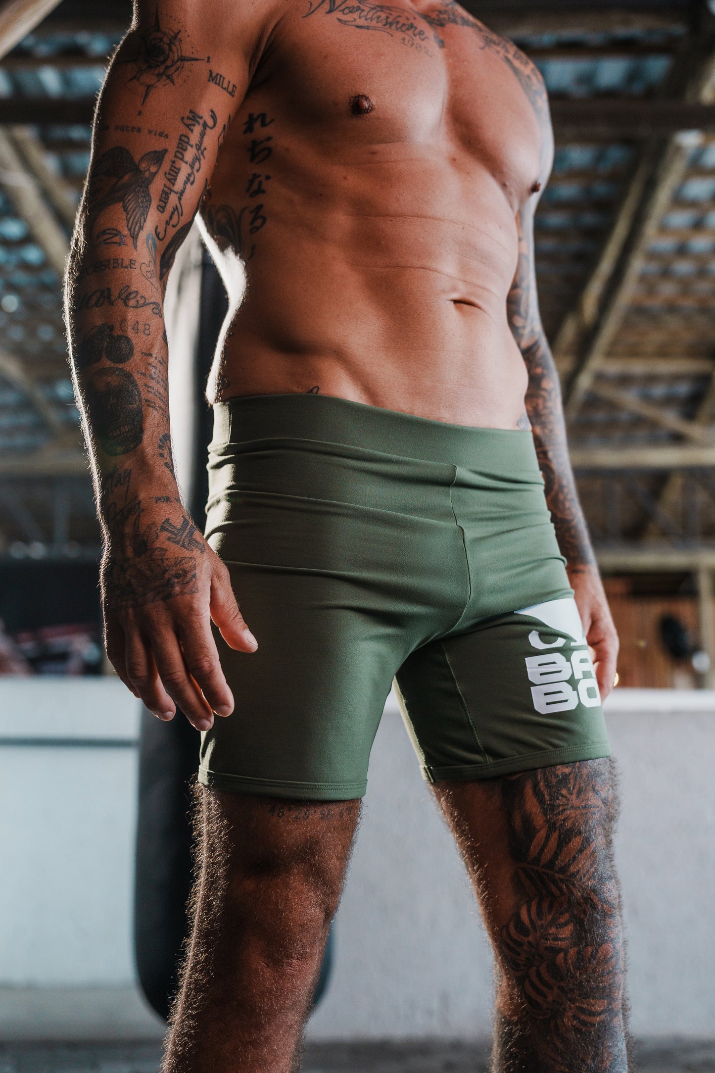Edição limitada Sungão Vale Tudo Shorts Verde Militar