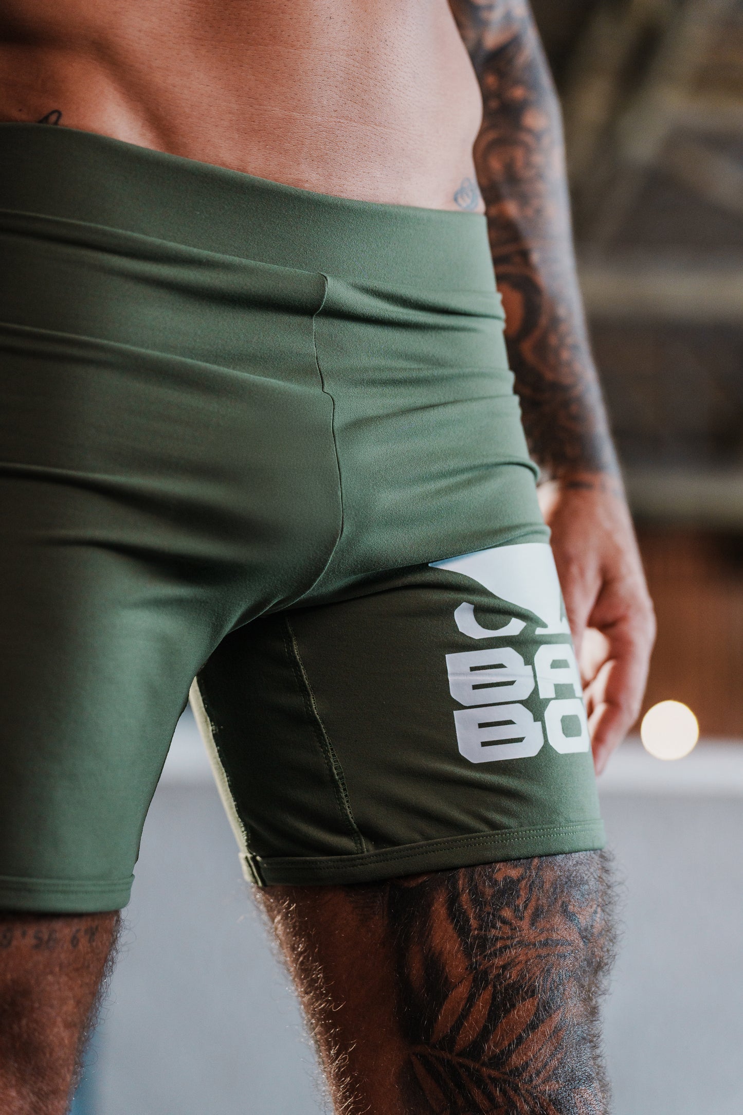 Edição limitada Sungão Vale Tudo Shorts Verde Militar
