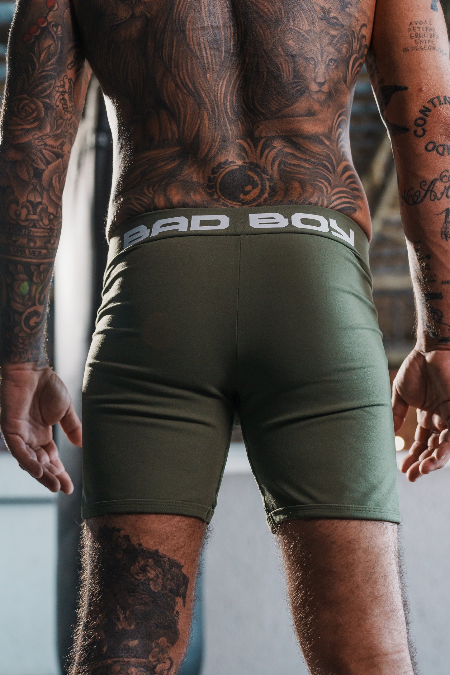 Edição limitada Sungão Vale Tudo Shorts Verde Militar
