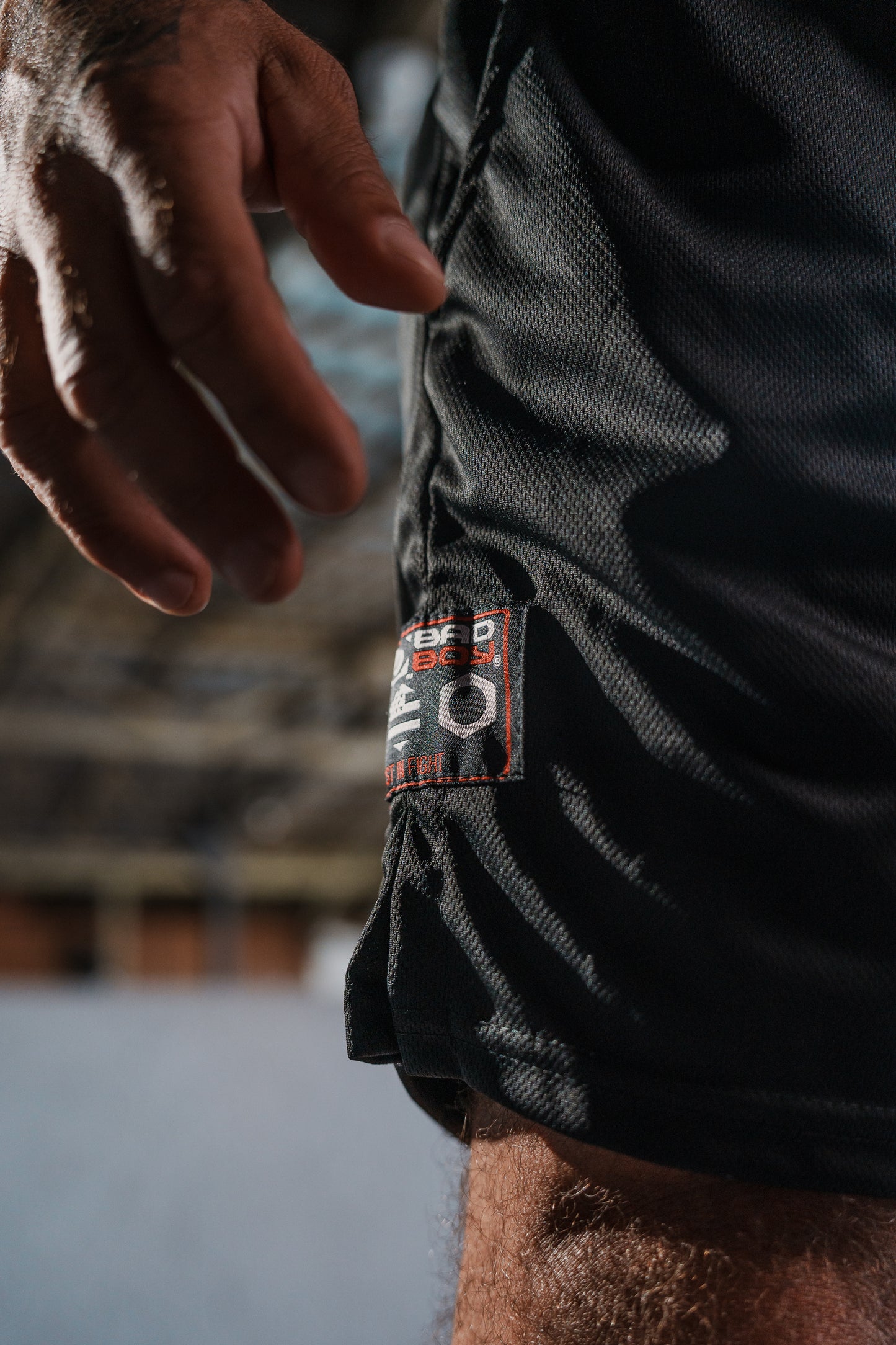 Shorts 2 em 1 Bad Boy Black com Patches Vintage