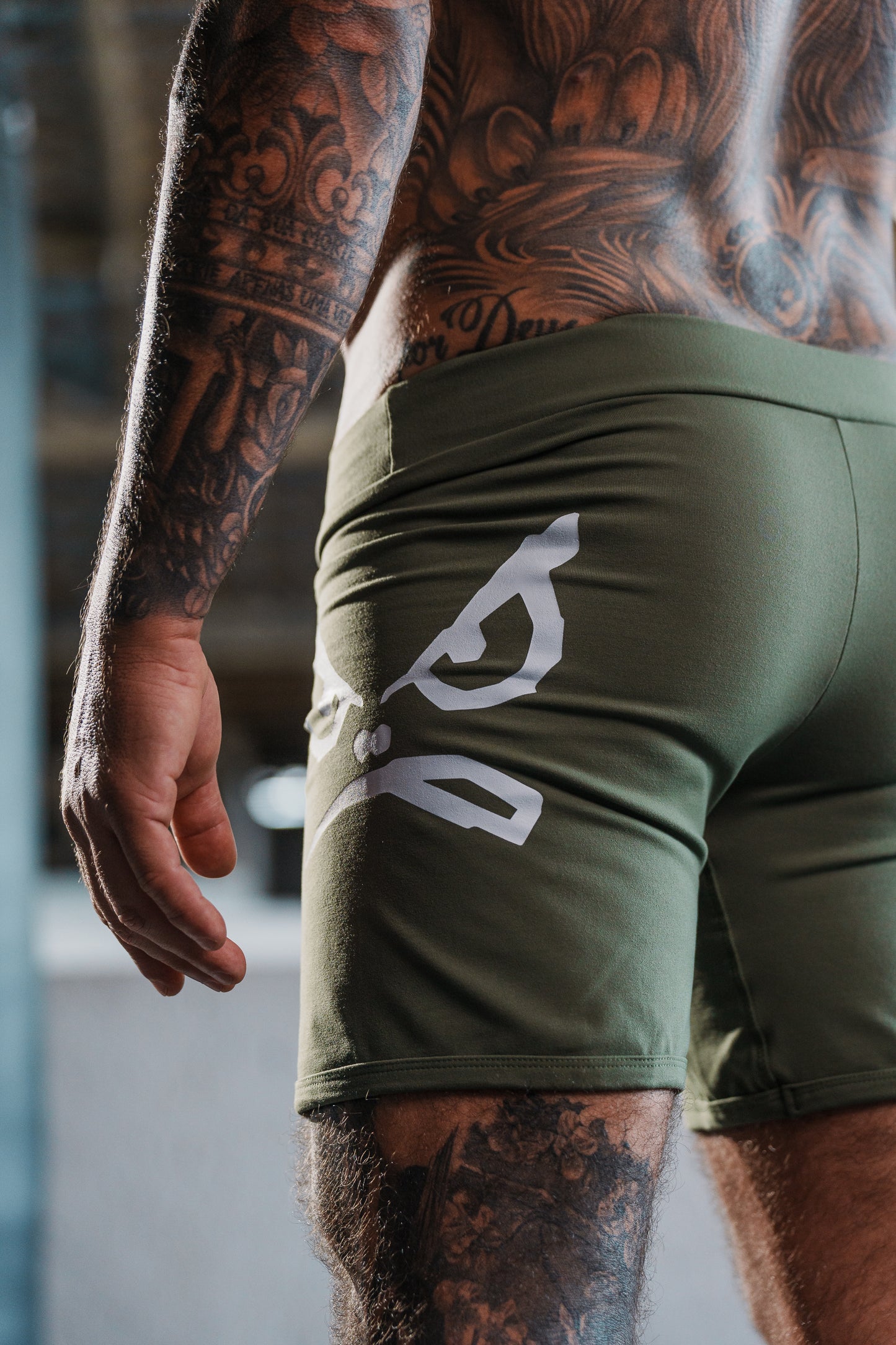 Edição limitada Sungão Vale Tudo Shorts El Face Verde Militar