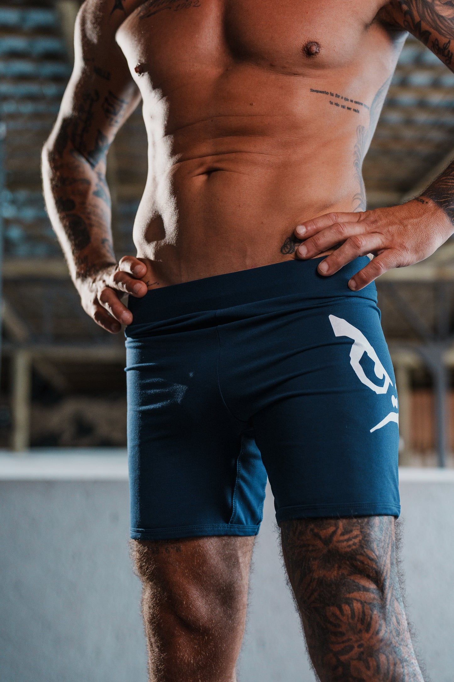 Edição limitada Sungão Vale Tudo Shorts El Face Navy