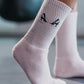 Meia Cano Alto Sexy Machine Light Pink