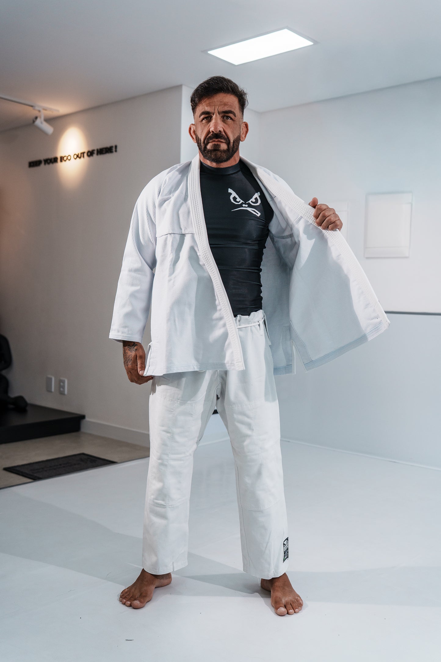 Edição Limitada Kimono Bad Boy 'El Face' Branco