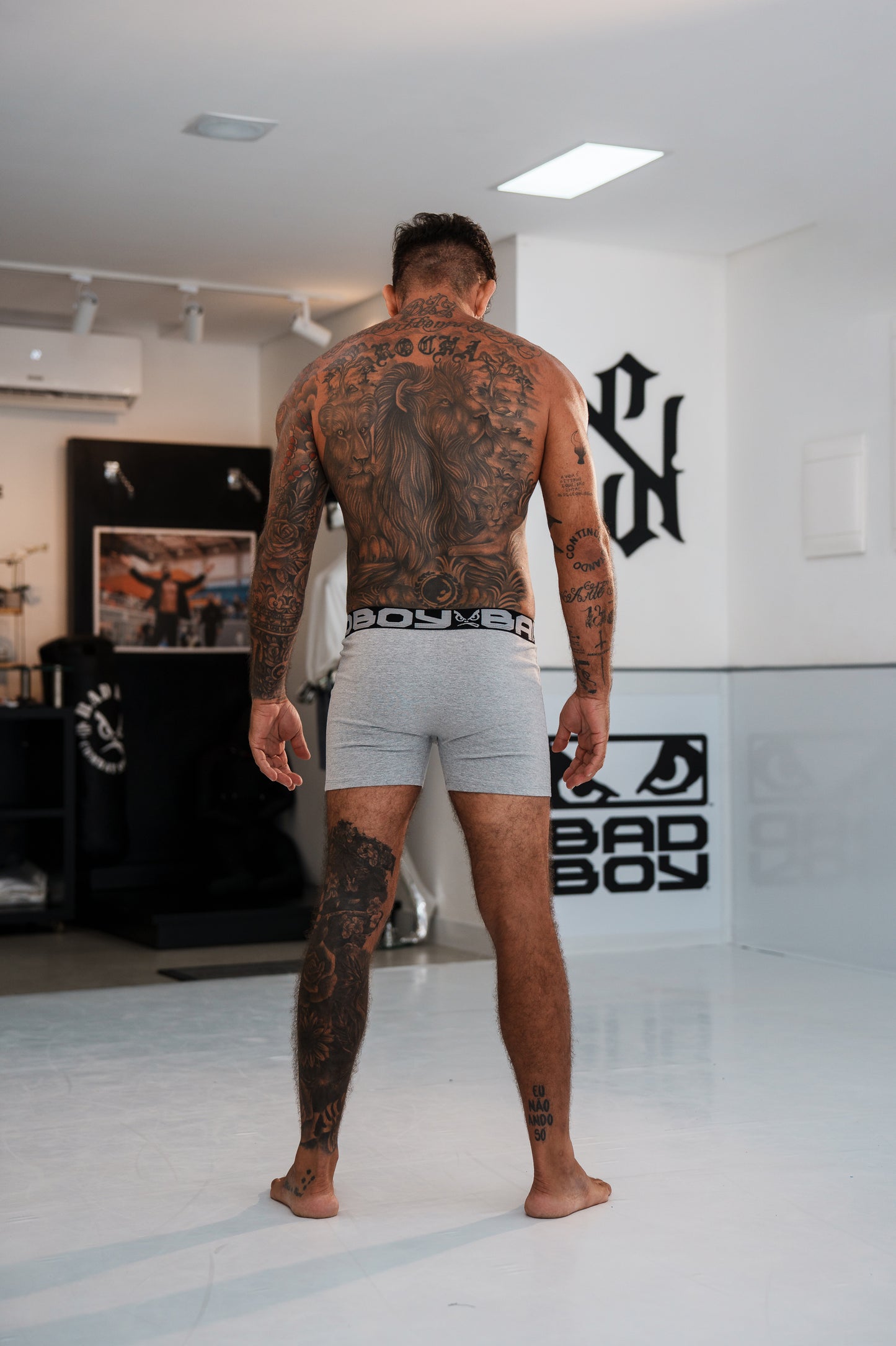 Kit com 3 Cuecas Boxer Bad Boy Essencial IRON Under Gear