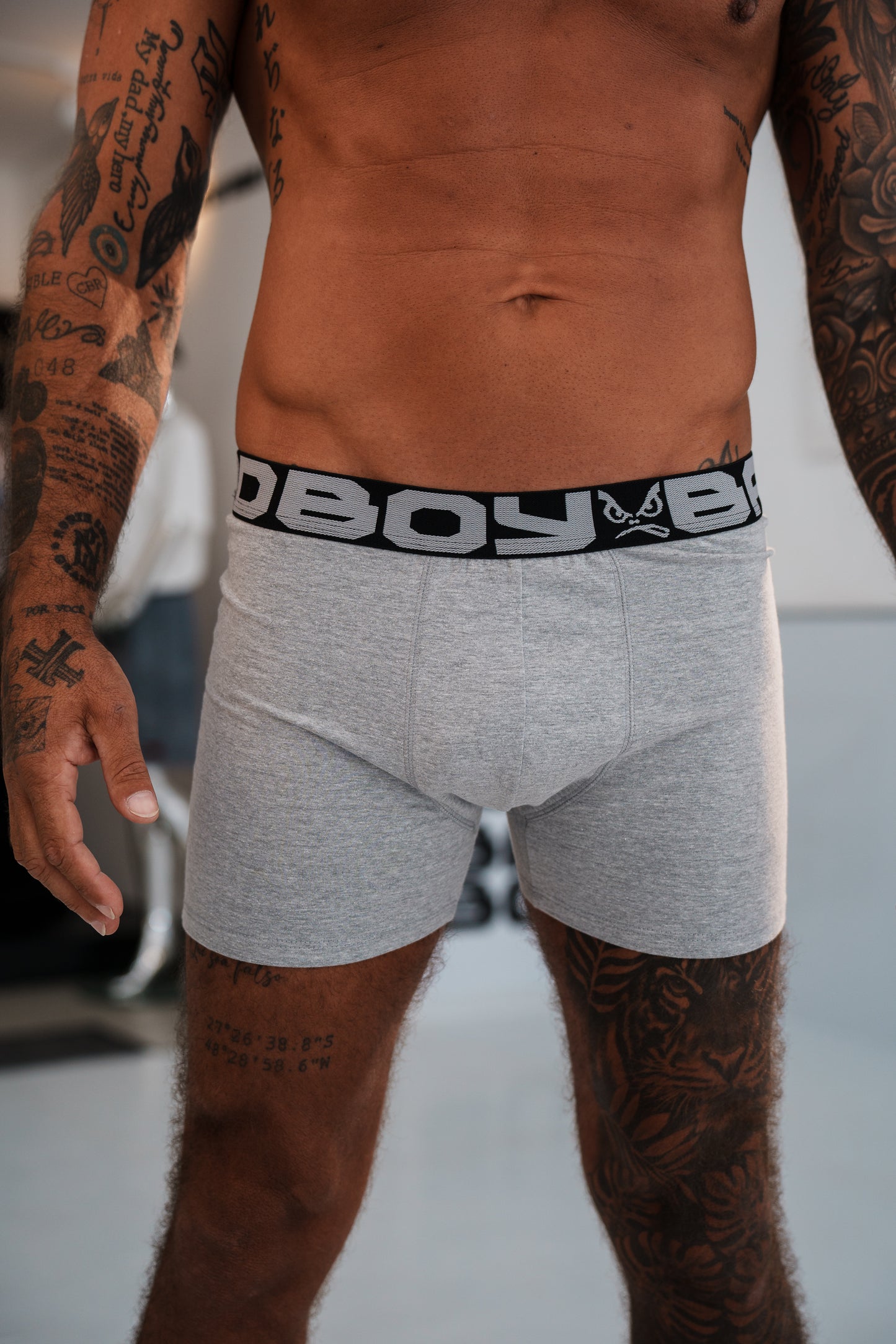 Kit com 3 Cuecas Boxer Bad Boy Essencial IRON Under Gear
