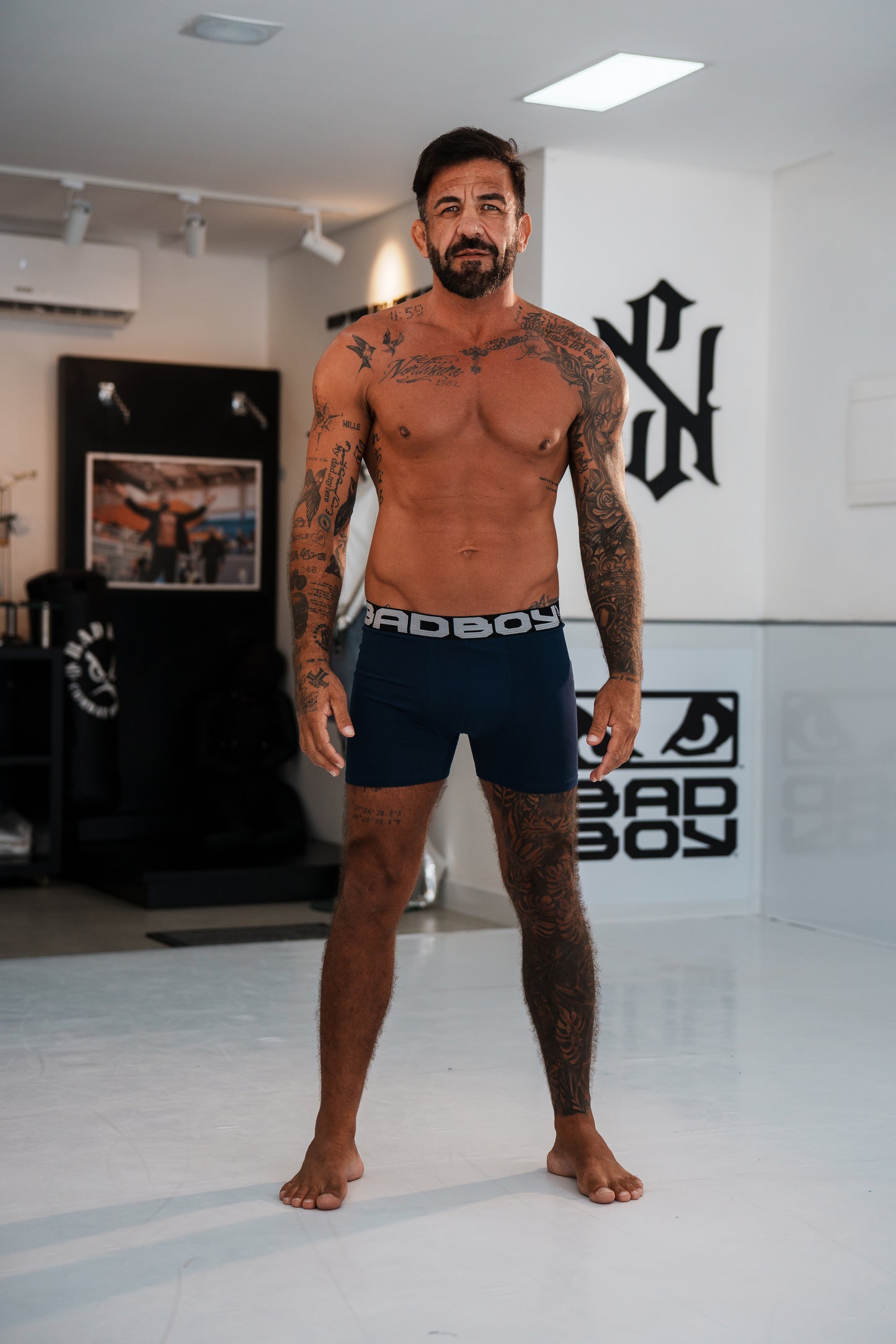 Kit com 3 Cuecas Boxer Bad Boy Essencial NAVY Under Gear