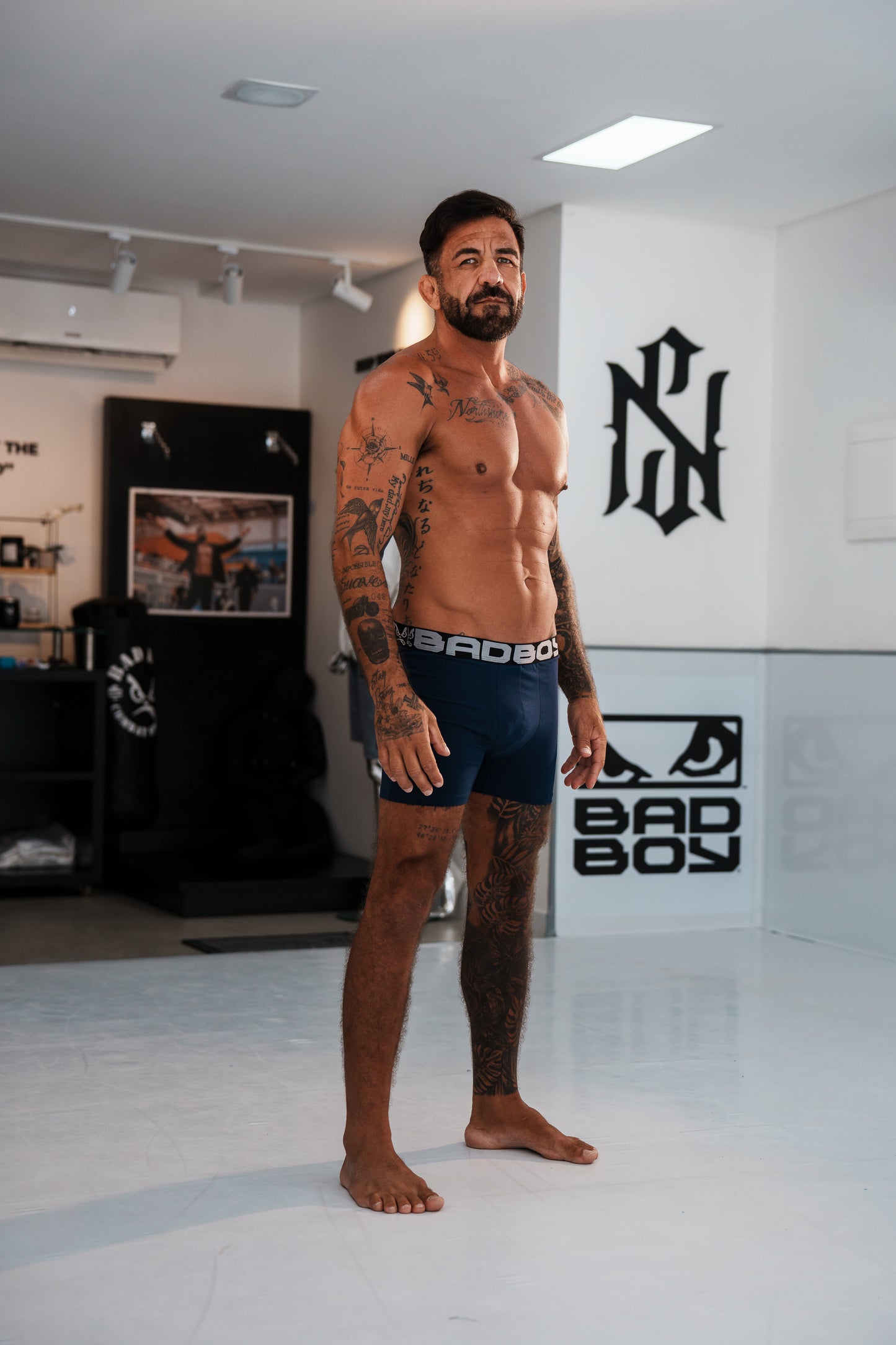 Kit com 3 Cuecas Boxer Bad Boy Essencial NAVY Under Gear