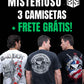 Box Misterioso 3 Camisetas Estampadas + Frete Grátis