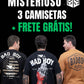 Box Misterioso 3 Camisetas Estampadas + Frete Grátis