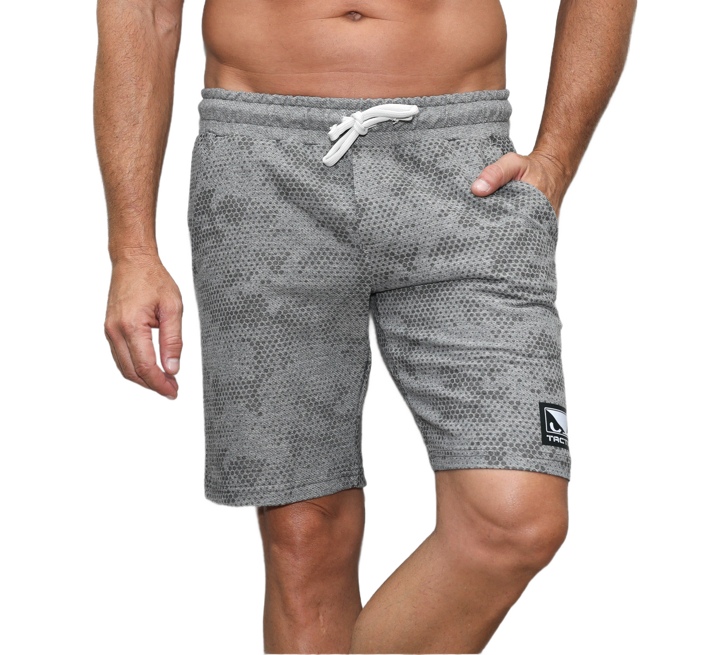 Bermuda Bad Boy Tactical Camo Cor Cinza Escuro