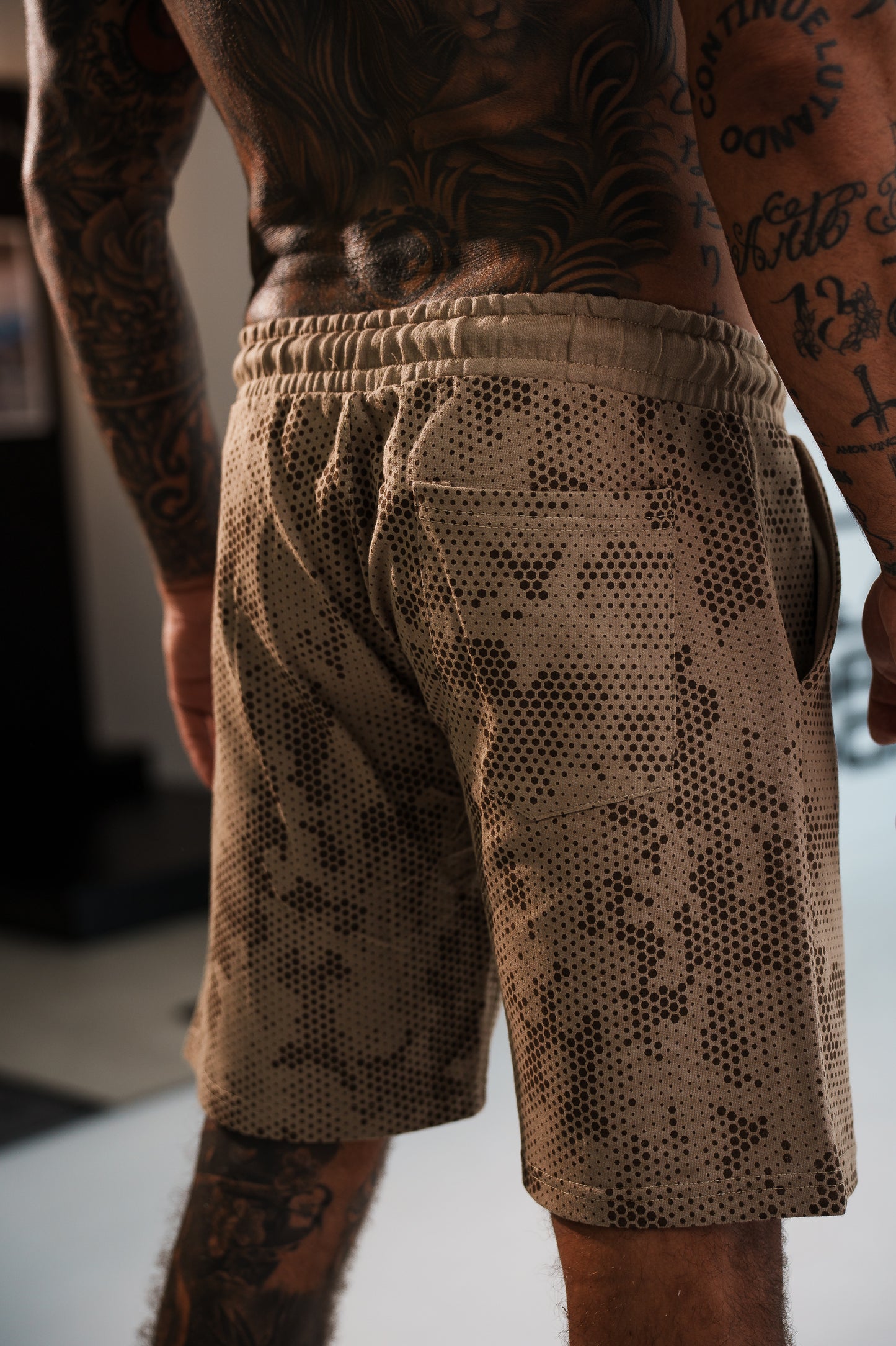 Bermuda Bad Boy Tactical Camo Cor Fóssil