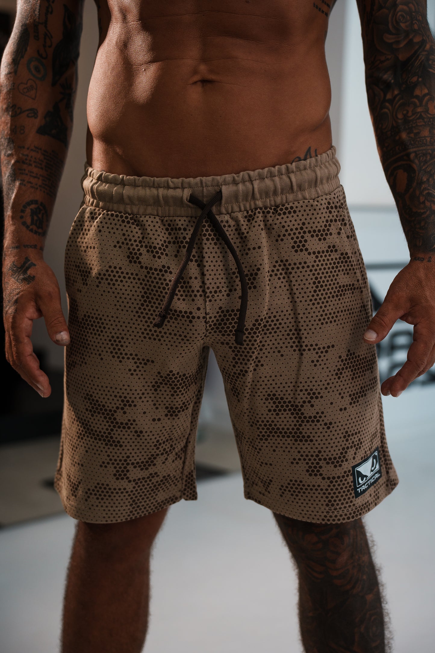 Bermuda Bad Boy Tactical Camo Cor Fóssil