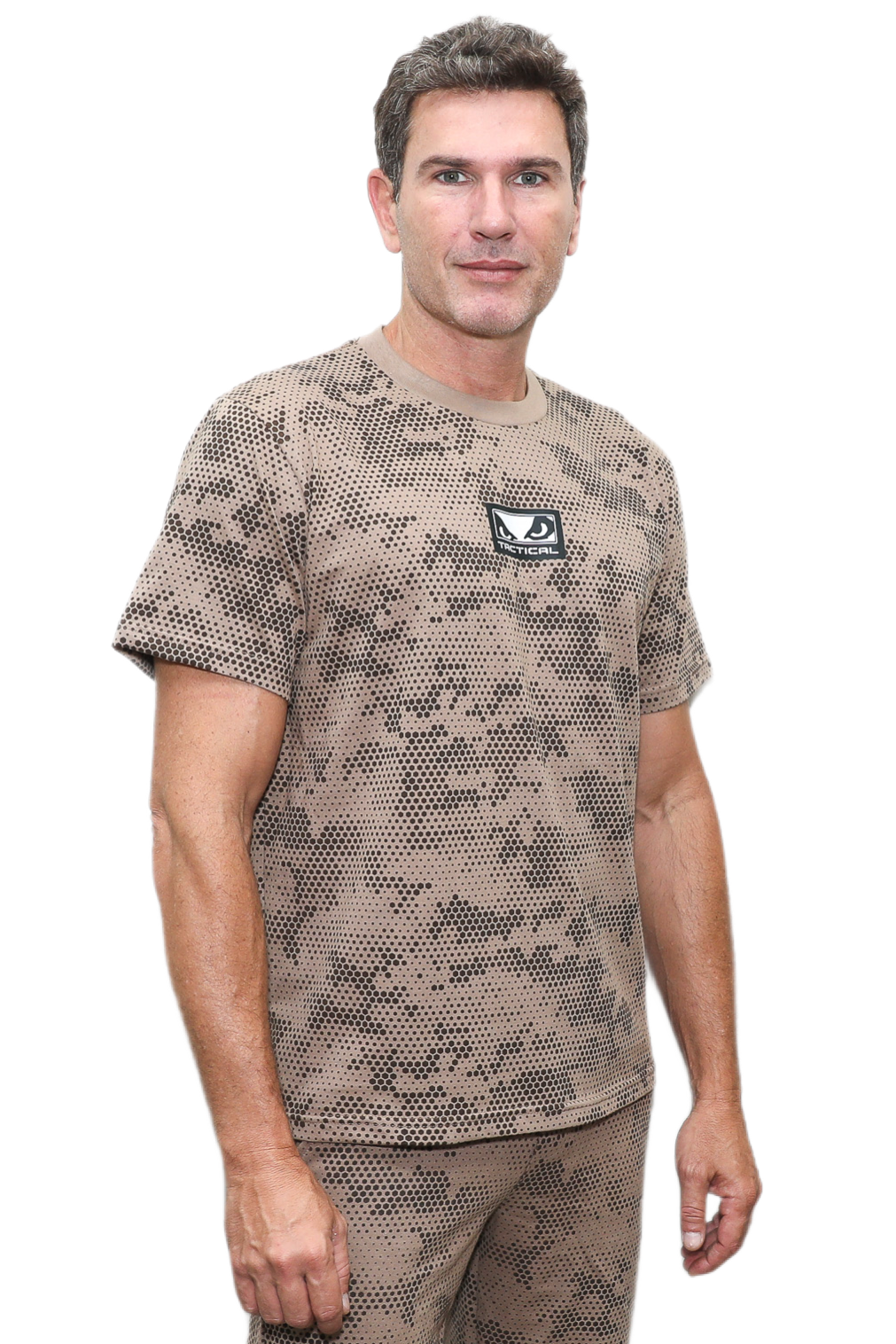 Conjunto Bad Boy Tactical Camo Cor Fóssil