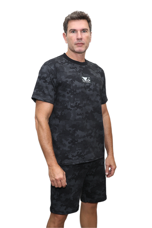 Conjunto Bad Boy Tactical Camo Cor Preto