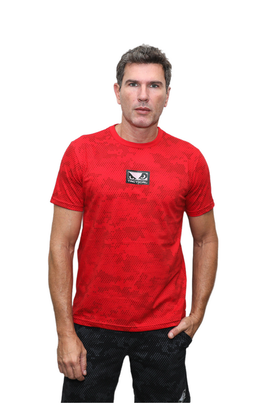 Camiseta Bad Boy Camo Cor Vermelho